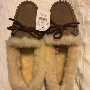 JCrew moccasin slippers